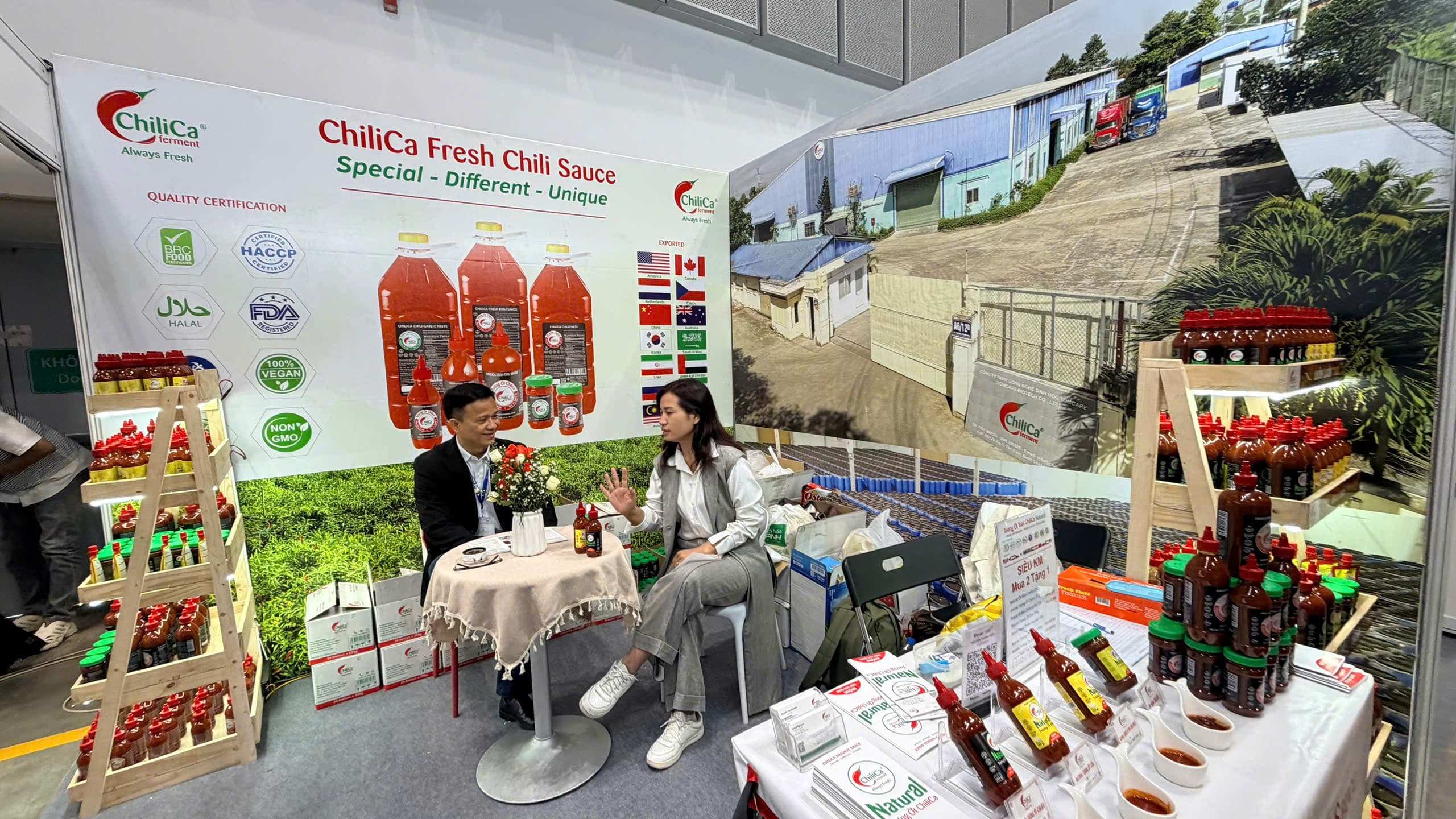 Trao đổi cơ hội xuất khẩu tương ớt lên men ChiliCa cùng nhà mua hàng